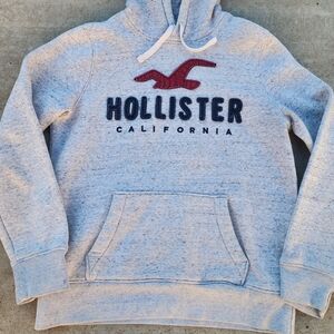 Y2K Hollister Heather Gray Surfcore Hoodie, Sz S